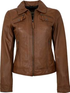 7eleven - Damen Lederjacke Lammnappa cognac : 36