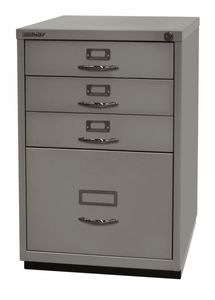 BISLEY Schubladenschrank Serie F aus Metall abschließbar in silber Bürocontainer Aktencontainer Standcontainer