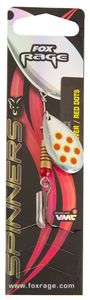 Fox Rage Blade French Spinner (3,6g, 6,6g, 9,6g, 14,3g), Farbe:silver red dots, Größe:6.6g / Gr. 3
