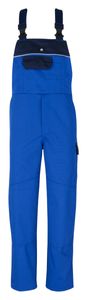 Größe 48 beb Classic Herren Latzhose mit Stretcheinsatz Kornblau Marine 65 % Polyester 35 % Baumwolle