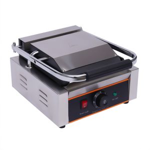 1800W Elektrická grilovací pánev Kontaktní gril Gril Trouba na vaření Panini 0-300 ℃ Gril Sandwich Maker Toaster
