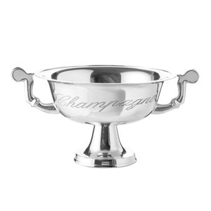 Eleganter Design Champagner-Kühler CHAMPAGNE 65 cm Metall-Aluminium Legierung poliert Sektkübel