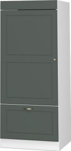 Vicco Mikrowellenschrank Fame-Line, 60 cm, Grün-Gold Landhaus/Weiß