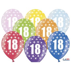 10 Luftballons 18. Geburtstag Jubiläum 30cm