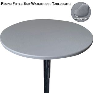 60cm Tischdecke Gartentischdecke Wasserabweisend Elastisch Rund Esstisch Abdeckung Tischabdeckung