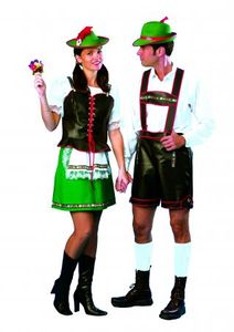 Kostüm Lederhose Tirol Gr. L - Tiroler Lederhose Oktoberfest Gr. 56-58