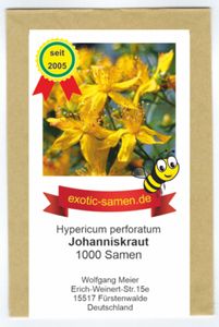 Johanniskraut - Heilpflanze des Jahres 2019 - Hypericum perforatum - Zier-/Arzneiplanze - 1000 Samen