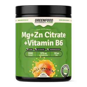GreenFood Nutrition Performance Mg+ZN Citrate + Vitamin B6 420g