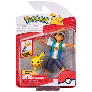 Jazwares Pokémon Ash & Pikachu Battle Feature Figuren 11 cm JAZPKW2473