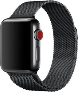 Strap-it Apple Watch Milanese Armband (Schwarz)