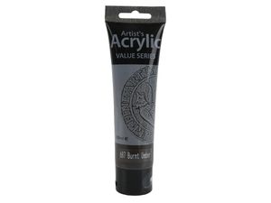 Farba akrylowa artystyczna do malowania VS 100ml Burnt Umber - 687 Brązowa