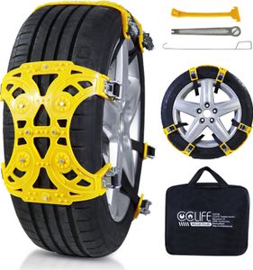 CCLIFE Schneeketten 6 Stück Universal Schneeketten Reifenketten für Reifenbreite 175-275 mm Schneeketten für meisten PKW LKW SUV CCLIFE Schneeketten 6 Stück Universal Schneeketten Reifenketten für Reifenbreite 175-275 mm Schneeketten für meisten PKW LKW SUV