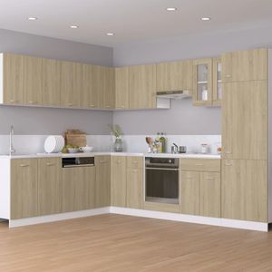 vidaXL Szafka kuchenna dąb sonoma 60x46x81,5 cm materiał drewnopochodny
