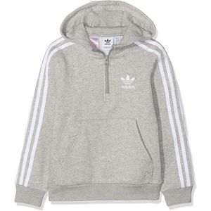 Adidas Originals Kapuzenpullover Halfzip Hoodie In Grau für Kinder Größe 152 DV2885