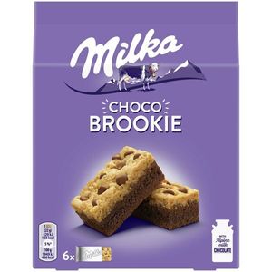Milka Choco Brookie 6x22g 6 einzeln verpackte Schoko-Kuchen mit Schoko-Stückchen