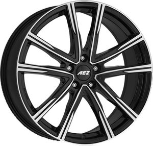 Felgi aluminiowe AEZ Montreal dark 7x18 5x100 ET 39 CZARNE/POLEROWANE