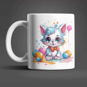 Süße Katze Kätzchen Kinder Teetasse Tasse Geschenkidee – Kitty-01