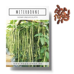 Meterbohne Samen (Vigna unguiculata) - Spargelbohnen Saatgut ideal für die Anzucht im Garten, Balkon oder Terrasse