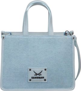 Sansibar Handtasche Umhängetasche Mini Tote Bag Jeans hellblau Sansibar Handtasche Umhängetasche Mini Tote Bag Jeans hellblau