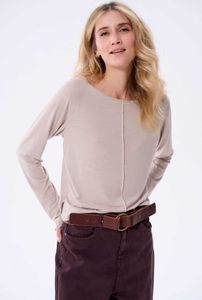 blue shadow Damenbluse Kandelaria Latte 44/46