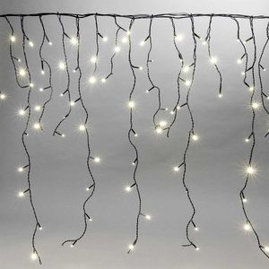 200 Eisregen Eiszapfen Lichterkette LED Für Weihnachten Warmweiß Normal