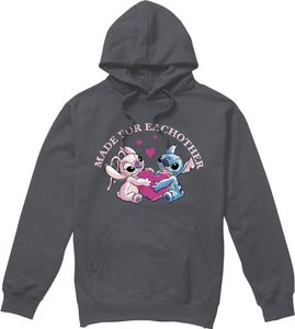 Lilo & Stitch - "Made For Each Other" Kapuzenpullover für Herren TV4560 (M) (Holzkohle)