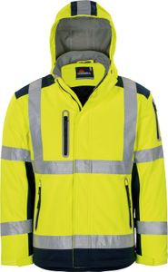 Arbeitsjacke Regenjacke Warnschutz-Kontrast-Regenjacke Größe XL