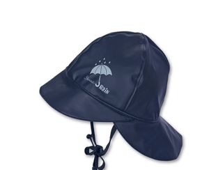 Sterntaler Babymützen Regenhut mit Nackenschutz marine 45