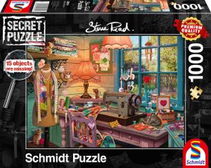 Schmidt Spiele 59654 Steve Read Im Nähzimmer 1000 Teile Secret Puzzle