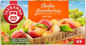 Teekanne Świat Owoców Aromatisierter Früchtetee Süßer Pfirsich 45 G (20 X 2,25 G)