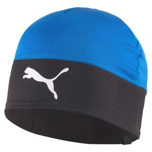 PUMA teamLIGA Beanie Kinder Mütze electric blue lemonade/puma black