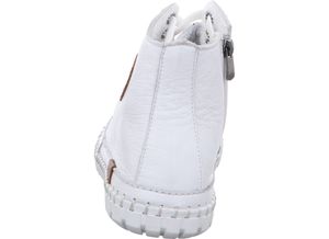 Gemini Damen Schnürboot Reißverschluss High Top Sneaker Stiefelette 395160-02, Größe:40 EU, Farbe:Weiß