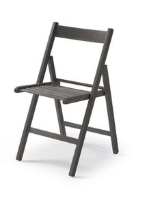 CasaDolce sada 4 skládacích židlí HARE, šedá, 43x48x79 cm, masivní buk, lakovaná