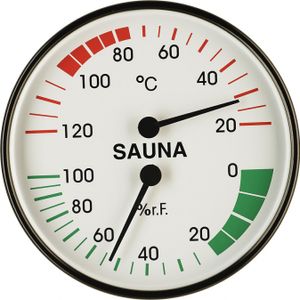 Infraworld Klimamesser 100 mm Durchmesser Saunazubehör Saunamessgerät S2212