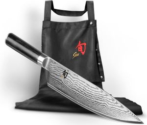 Shun Classic Set 2-teiliges Set mit Kochmesser Kochschürze schwarz DM-W23
