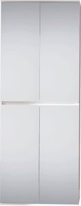 trendteam Garderobe Garderobenschrank Mirror Weiß Melamin 74 x 191 x 34 cm