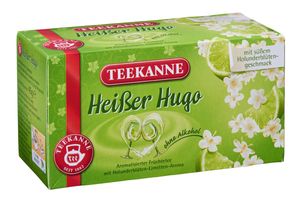 Teekanne Heißer Hugo mit feiner Holunderblüte und Limettenaroma 45g