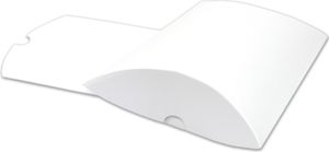 Frau WUNDERVoll® 6 KISSENSCHACHTELN WEIß 24x14cm (flach), 250 Gramm Papier / Kissenverpackungen, Pillow box, Faltverpackung, Geschenkverpackung, Gastgeschenk, Hochzeit