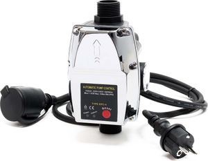 Tlakový spínač Wiltec s káblom EPC-4 230V 1-fázový do 10 barov, tlakový spínač s ochranou proti chodu nasucho pre domáce vodárne a čerpadlá, spoľahlivé ovládanie čerpadiel