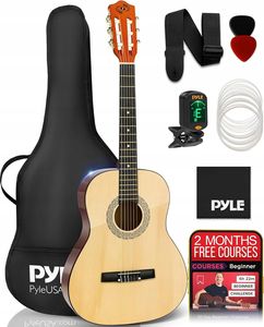 Pyle Akustik Gitarre für Kinder – Acoustics Guitar for Children, Kindergitarre mit Gitarren Set, Tuner &Tragetasche