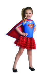 Superman Kinder Kostüm Supergirl Karneval Fasching Gr.3-4 J.