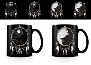 Spiral - Wolf Chi - Thermoeffekt Tasse - Größe Ø8,5 H9,5cm