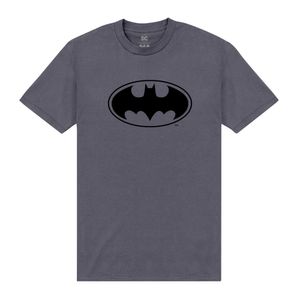 Batman - T-Shirt Logo für Herren/Damen Unisex PN115 (M) (Holzkohle)