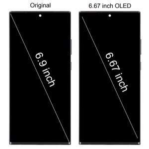 Pro Samsung Galaxy Note 20 Ultra 5G SM-N986B Displej Full OLED LCD s rámečkem Dotyková jednotka Náhradní díl Oprava Black