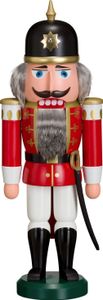 Nussknacker Soldat Erzgebirge Holz Figur 37cm, Farbe:rot