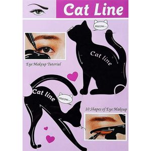 Eyeliner-Lidschatten-Vorlage in Katzenform