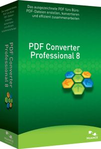 Nuance PDF Converter Professional 8 | Vollversion | Versand per E-Mail