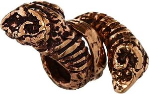 Bartschmuck Haarperle Navin Widder Bronze Lockenperle 6382