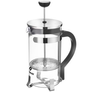 Westmark Kaffeebereiter French Press, 1 Liter, Glas/Rostfreier Edelstahl, Brasilia, Silber/Schwarz, 24722260