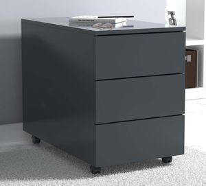 VCM Rollcontainer | Beistellcontainer mit Schubladen |Maße ca. H. 55 x B. 39 x T. 70 cm | Bürocontainer - Dalosa 3 Schubladen
